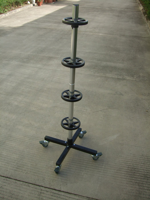 Heininger GarageMate Tire Rack Stand with Wheels 220 lb. Capacity (Fits 13"-17" Rims)